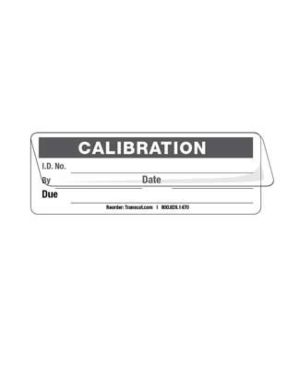 Transcat 5353C-B: Calibration Labels - Black