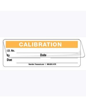 Transcat 5353C-O: Calibration Labels - Orange