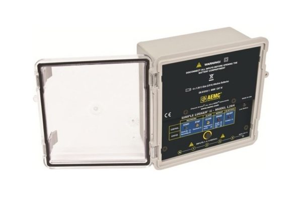 AEMC L264: Simple Logger II Model L264 (4-Channel, TRMS, Bluetooth, 600VAC/DC, DataView Software)