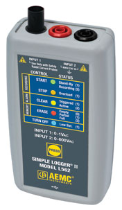 AEMC L562: Simple Logger II Model L562 (2-Channel, TRMS, Voltage & Current, DataView Software)