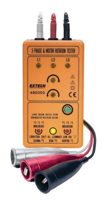 Extech 480303: 3 Phase & Motor Rotation Meter