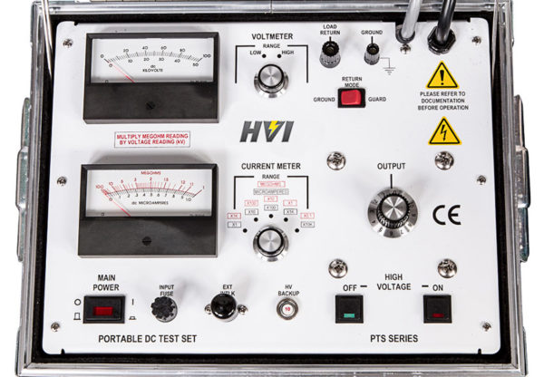 High Voltage PTS-100: DC Hipot & Megohmmeter Test Set