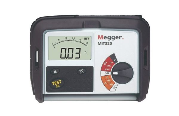 Megger MIT320-EN: 250/500/1000 V Insulation and Continuity Tester with Voltmeter Function