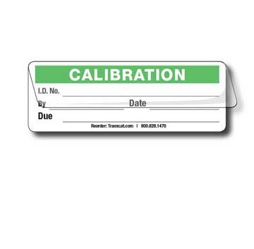 Transcat 5353C-G: Calibration Labels - Green
