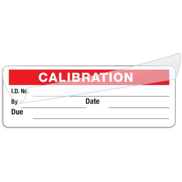 Transcat 5353C-R: Calibration Labels - Red